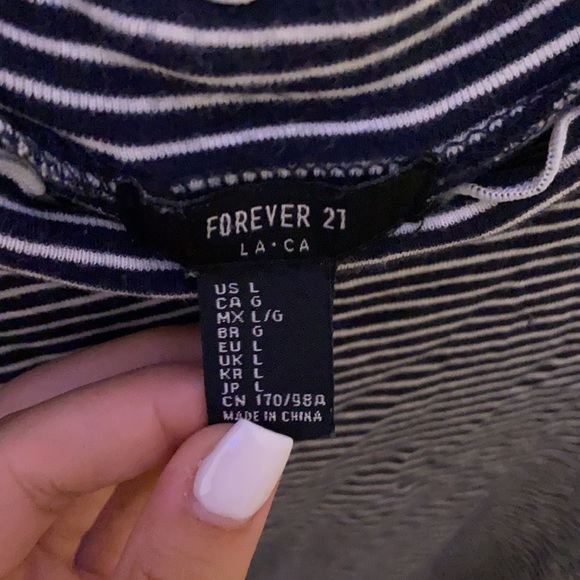 Striped Forever 21 Shirt - Picture 2 of 4